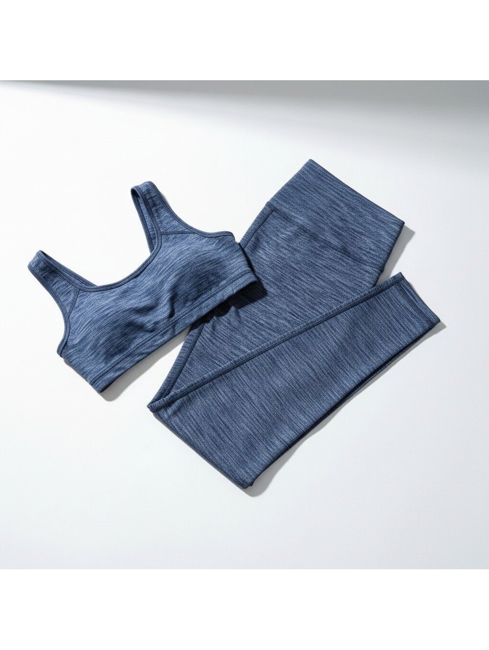 Old Navy Active Go-Dry Leggings & Sports Bra Set Women’s S/M Blue Space Dye Yoga